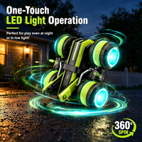 Voiture télécommandée 2,4 GHz, jouet pour enfants, mini 4x4 tout-terrain, dérapage à 360 degrés, contrôle gestuel, voiture de cascades RC avec lumière LED