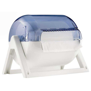 Dispenser di Carta Intelligente da Scrivania o da Parete, Chiuso, Blu, Stile Industriale - Product Image 1