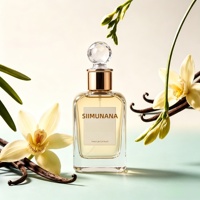 Parfum à la vanille scintillant doré SIIMUNANA, parfum sucré longue durée pour femmes