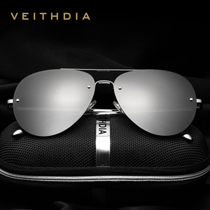 Veithdia Men's Aviator Sunglasses Metal <b>Frame</b> TAC Lens UV400 Anti Glare Driver Sunshades - Product Image 1