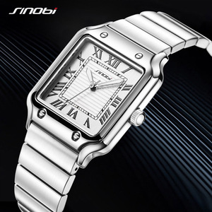 Reloj de Cuarzo Cuadrado de Acero Inoxidable para Hombre Sinobi, 6.5mm de Grosor, Resistente al Agua, Modelo S9983G - Product Image 4