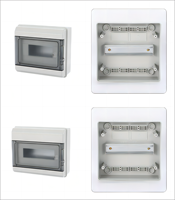 Boîtier de distribution en plastique étanche IP65 QHECO de haute qualité, série 4-18 voies, 220V/380V, certifié CCC ISO 9001, montage en surface