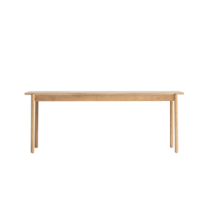 Modern Minimalist <b>Solid</b> White Oak Rectangular Dining <b>Table</b> with Large Board Assembly Required - Product Image 4