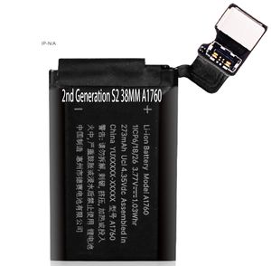 Şarj edilebilir li-polymer batarya piller Apple İzle serisi 2 için 42mm 38mm A1760 A1761 piller - Product Image 1