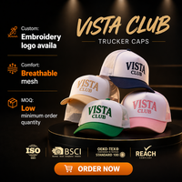 Casquettes Trucker à 5 Panneaux en Maille Respirante, Blanc, Bleu Marine, Rose, Vert, Kaki, avec Logo Personnalisé Brodé, Faible MOQ, Certifiées BSCI ISO9001, Vente en Gros