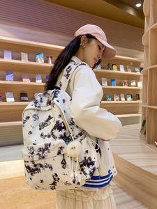 Nouveau <span class=keywords><strong>sac</strong></span> <span class=keywords><strong>à</strong></span> <span class=keywords><strong>dos</strong></span> imperméable pour filles, style Instagram, tie-dye, nylon, léger, spacieux, capacité 20L 35L, polyester, <span class=keywords><strong>collège</strong></span> - Product Image 6