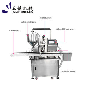 Mesin pengisi cairan alas bedak otomatis kecepatan tinggi untuk perawatan kulit tabir surya untuk peralatan kemasan kaca untuk minuman Kimia - Product Image 2