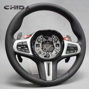 Volante de Cuero Negro Compatible con BMW Serie 3 G30 G20 G22 G21 G28 G38 425i 430i M440i 530i 525i M550i 540i <span class=keywords><strong>530d</strong></span> 523d - Product Image 4