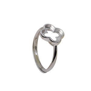 ชุดทำเครื่องประดับยางรถยนต์ DIY รุ่น Tide พร้อมจี้เงินแท้ S925 รูปใบโคลเวอร์นำโชค แหวน 2855 ฐานแบนสำหรับใส่ไข่มุก อุปกรณ์ตกแต่งเครื่องประดับ - Product Image 5