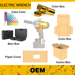 New Industrial Rechargeable Brushless Lithium Electric <b>Wrench</b> 580N.m Torque Electric Cordless Impact <b>Wrench</b> for Tires - Product Image 2