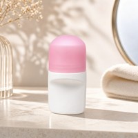 Flacon roll-on 50g en PP, flacon roll-on pour déodorant, conteneur roll-on vide en plastique