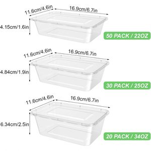 Hot Selling 1000ml Clear Rectangular Disposable Plastic Food Container with Lid PP Microwaveable Fast Delivery Food <b>Lunch</b> <b>Box</b> - Product Image 2