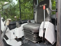 Mini-excavatrice Kubota KX165-5 d'occasion, 6 tonnes, sur chenilles, pour travaux de construction, jardinage, projets agricoles, moteur à haut rendement, petit moteur, engrenages