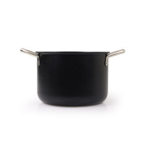 Cuocere in pentola nera da 22cm corpo in alluminio forgiato in ceramica antiaderente Base a induzione e manici rivettati in acciaio inossidabile - Product Image 2