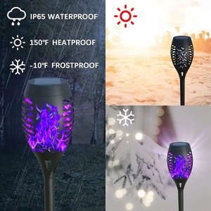 Lámpara Solar con Efecto de Llama Xinhuiyuan, Antorcha para Jardín, Exterior, IP65, Impermeable, Resistente al Calor y a las Heladas, Decoración de Paisajes - Product Image 1