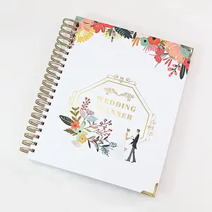 Kế hoạch tùy chỉnh in ấn 2023-2024 độc đáo sang trọng hàng tuần Wedding Planner Journal