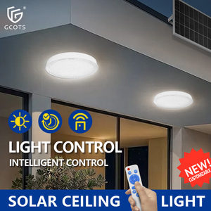 Indoor Solar LED <b>Ceiling</b> <b>Light</b> 18W High-capacity Battery <b>Remote</b> <b>Control</b> Modern and <b>Light</b> Luxury Style for Bedroom & Living Room - Product Image 1