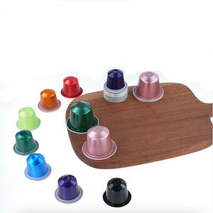 Capsules de café vides compatibles <span class=keywords><strong>Nespresso</strong></span>, écologiques, multi-usages, en aluminium coloré jetable avec couvercle thermoscellé - Product Image 1