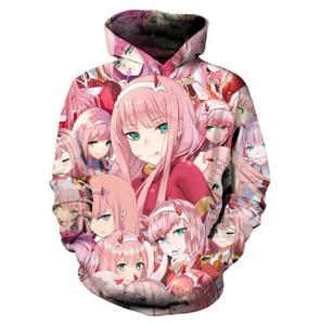 Vente Flash : Sweat à Capuche Imprimé 3D Darling in the Franxx, Sweat-shirt Mode <span class=keywords><strong>Anime</strong></span> Girl <span class=keywords><strong>Zero</strong></span> <span class=keywords><strong>Two</strong></span>, pour Hommes et Femmes, Style Harajuku Cosplay - Product Image 3
