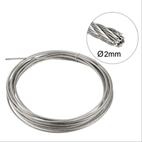 Câble en acier inoxydable 304 316 7*7 1,2 mm 1,5 mm 1,8 mm 2,0 mm – Fournisseur de câbles en acier inoxydable