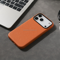 Étuis de luxe en cuir de vachette haut de gamme pour iPhone 17 18 Pro Max Duo – Accessoires de téléphone personnalisés en gros