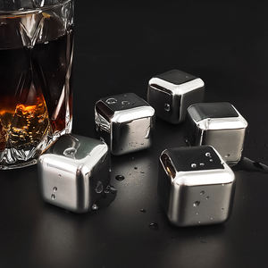 Rocas de cubitos de hielo reutilizables de acero inoxidable para whisky Bourbon y bebidas, regalo genial para amantes del whisky, accesorio para bebidas - Product Image 6