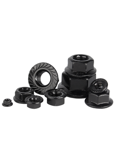 Éléments de fixation pour outillage : Inserts hexagonaux autobloquants en acier inoxydable M3 M4 M5 M6 M8 M10 M12, Écrous isolants en nylon, Écrous à bride hexagonale - Product Image 4