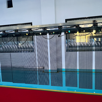 Écran LED holographique transparent et mince P3.91 pour vitrine de magasin, centre commercial, mur vidéo 3D intérieur, publicité