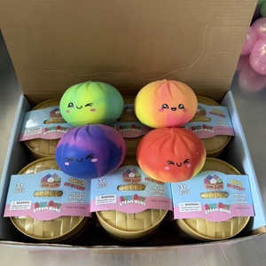 Lot de jouets Squishy en forme de pain vapeur, jouets anti-stress à presser, mignons et kawaii, cadeau fantaisie pour enfants et adultes - Product Image 2