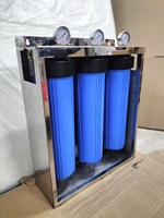 Logo personnalisé Système de filtration d'eau pour toute la maison Cadre en acier 3 étapes PP + CTO + GAC filtre à eau prix d'usine