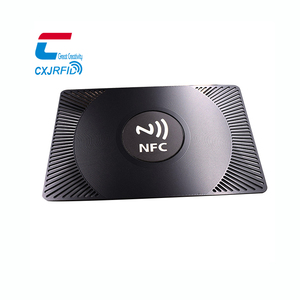 Impression personnalisée nom fidélité adhésion carte de visite en métal Nfc Ntag215216 carte en métal - Product Image 2
