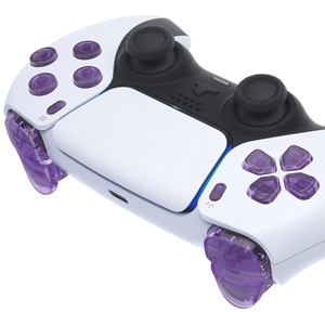 ปุ่ม D-pad สีม่วงใส R1 L1 R2 L2 ทริกเกอร์ ปุ่มแชร์ ปุ่มตัวเลือก ปุ่มหน้าจอ ชุดปุ่มเปลี่ยนทดแทนครบชุดสำหรับคอนโทรลเลอร์ PS5 รุ่น BDM-030/040/050 - Product Image 3