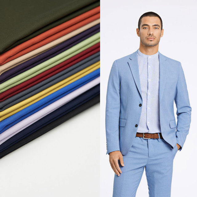 Multicolor TR Four-Way Stretch Polyester Rayon Spandex Wrinkle Resistant Twill Fabric Heavyweight for Hospital Uniform and Suit