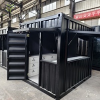 Mini conteneur mobile en acier de l'usine de la Chine 10ft Fast Food Coffee Bar Maisons Outdoor Modified Shipping Container Home for Shop