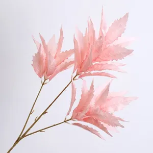 Hojas Artificiales, <span class=keywords><strong>Arreglos</strong></span> Florales Artificiales al por Mayor de China para Decoración del Hogar, Personalizados, de Buena Calidad, 4 Ramas - Product Image 6