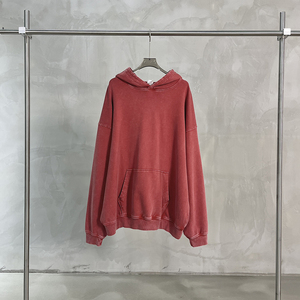 <span class=keywords><strong>Felpa</strong></span> con Cappuccio Unisex Vintage con Effetto Sbiadito e Pigmenti Cerati, 380gsm, <span class=keywords><strong>Oversize</strong></span>, Spalle Cadenti, per Uso Quotidiano Casual - Product Image 2