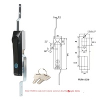 Serrure de casier électrique à tige en acier inoxydable avec boîte de commande de porte à clé facile à utiliser pour armoires