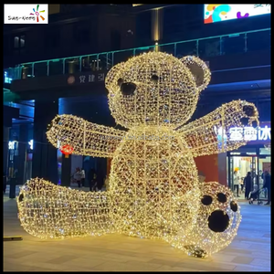 Ideas de Decoración para Festivales, Luz LED con Motivo de Oso para Decoraciones Navideñas en Exteriores - Product Image 5