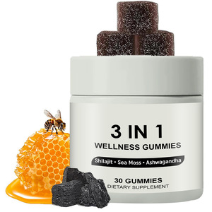 Gomitas de Bienestar 3 en 1 con Shilajit, a Base de Hierbas Naturales, para Adultos, Seguras para Mujeres, para un Impulso Diario de Salud (OEM/ODM) - Product Image 1