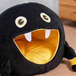 Black Spider Cat Bed Cat Villa House Cat and Dog Cama en forma de huevo Suministros para mascotas Cama semicerrada - Product Image 6