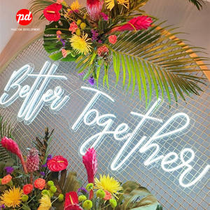 Decorazione <span class=keywords><strong>di</strong></span> cerimonia nuziale Meglio Insieme Al Neon <span class=keywords><strong>Parole</strong></span>, Da Sposa Neon Segno per i Rifornimenti Del Partito - Product Image 2