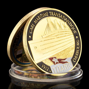 Titanic Hommage Plaqué Or Pièce Bretagne Le Golfe Du <span class=keywords><strong>Morbihan</strong></span> Jeton Commémoratif Collection Métal Artisanat Souvenir Affichage Cadeau - Product Image 4