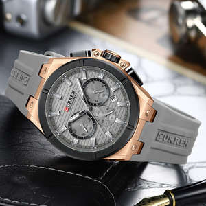 CURREN 8487 Fashion Casual <b>Men's</b> <b>Quartz</b> Wristwatch Multifunctional Chronograph Calendar Sports Luminous <b>Watches</b> for <b>Man</b> 2026 - Product Image 5