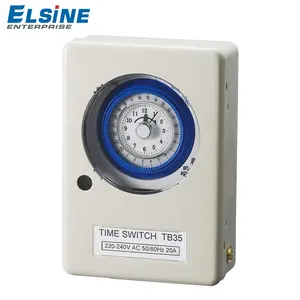 24 Hours Automatic Time Switch TB-35 with Metal enclosure 15 minute Interval timer switch TB35