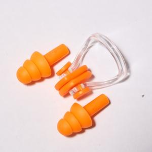 Ensemble de bouchons d'oreilles et pince-nez en silicone, matériel de natation et de plongée, pour enfants et adultes, étanches - Product Image 6