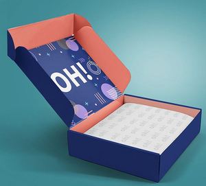 Produit en usine, promotionnel, vente en gros, carton recyclable, papier ondulé, laminage mat personnalisé, gaufrage, électronique intelligente - Product Image 1