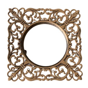 Wedding Events Party 12" Gold Mirror <strong>Square</strong> Plastic Charger <strong>Plates</strong> with Embossed Rims for Table <strong>Setting</strong> - Product Image 5