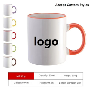 Tazas de Cerámica Blancas de 11 oz para Sublimación, Tazas de Café en Blanco para Logotipo y Texto Personalizados, Regalos Personalizables OEM - Product Image 3