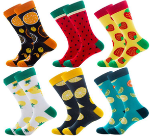 5 paia di scatole di Zhejiang all'ingrosso <span class=keywords><strong>Crew</strong></span> Funny & Hosiery Set per adulti con motivo cotone personalizzato da uomo calzini alla moda - Product Image 4