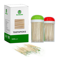 Brochette de dents en bambou naturel avec logo personnalisé Fabricant de bâtons Cure-dents en bambou à bas prix d'usine